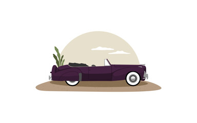 car vector flat design illustration artwork