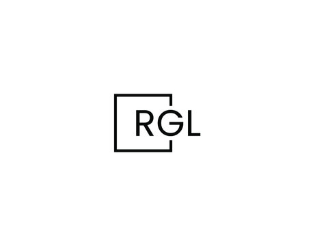RGL letter initial logo design vector illustration