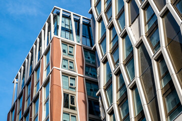 The Broadway High Rise Skyscraper Development Victoria Street London Against A Blue Sky