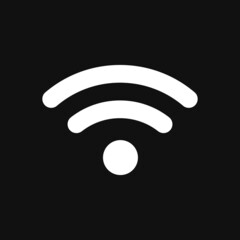wifi icon on grey background