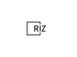 Obraz premium RIZ letter initial logo design vector illustration