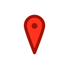 Location icon. Gps marker icon. Map pin.