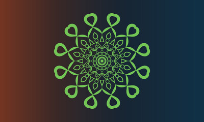 Vintage colorful Mandala with floral ornament Indian style Free Vector