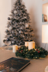 New Year's decor, mood and Christmas tree