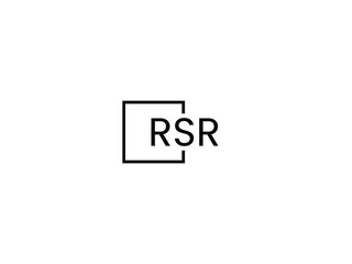 Obraz premium RSR letter initial logo design vector illustration