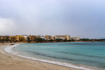 view of the beach in the region sea