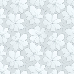 Floral background. Seamless pattern for decoration. Ornate pattern with flowers. Vector illustration