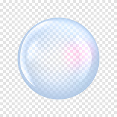 Fototapeta na wymiar Transparent Glass Sphere. Vector illustration EPS 10.