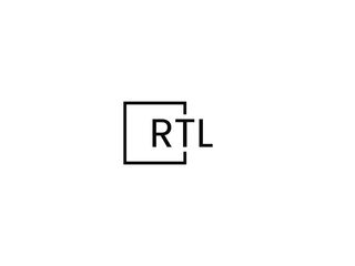 RTL letter initial logo design vector illustration