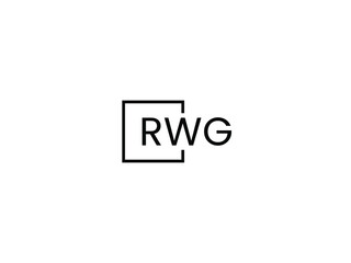 RWG letter initial logo design vector illustration