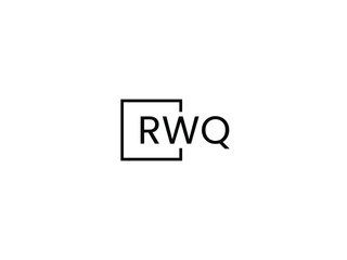 RWQ letter initial logo design vector illustration