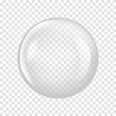 Transparent Glass Sphere. Vector illustration EPS 10.