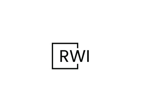 RWI letter initial logo design vector illustration