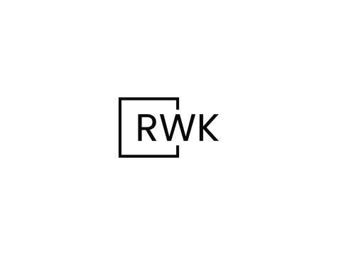 RWK letter initial logo design vector illustration