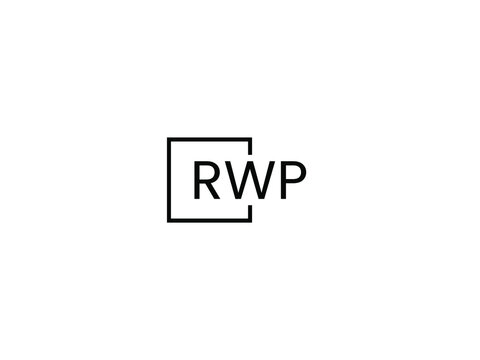 RWP letter initial logo design vector illustration
