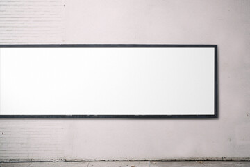 Blank Outdoor Posters mockup in the urban environment, empty space to display your advertising or branding campaign