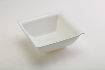 White proclean plate for serving