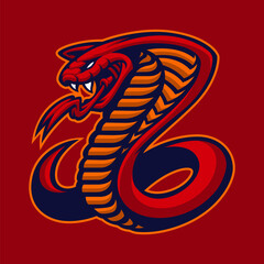 Cobra Vector Mascot, this design can be used as a sports emblem