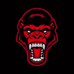 Gorilla Vector Mascot, Sports emblem