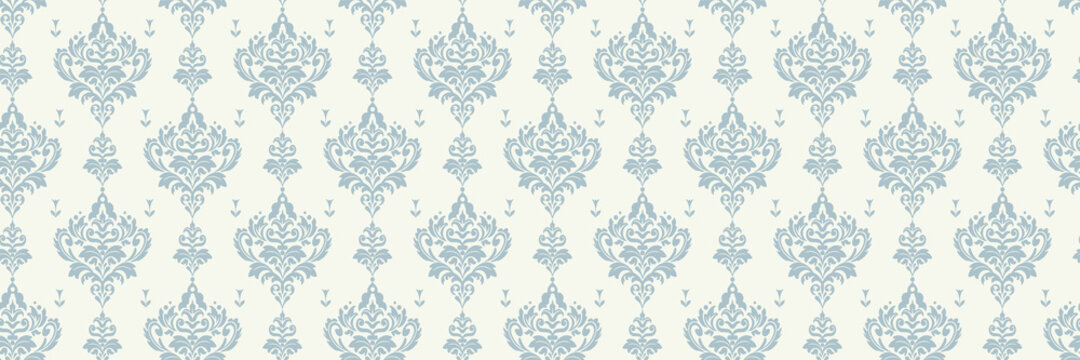 Beautiful background pattern with floral ornament on a white background for your design, seamless pattern, wallpaper texture. Vector illustration 