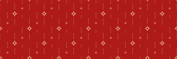Beautiful background pattern with decorative elements on a red background for your design, seamless pattern, background texture. Vector illustration 