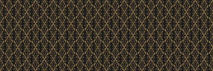 Abstract background pattern with geometric elements on a black background for your design, seamless pattern, wallpaper texture. Vector illustration 