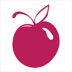 Cherry berry sketch vector illustration. Hand drawn sweet desert