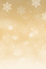 Christmas background pattern card golden Gold wallpaper with copyspace copy space portrait format