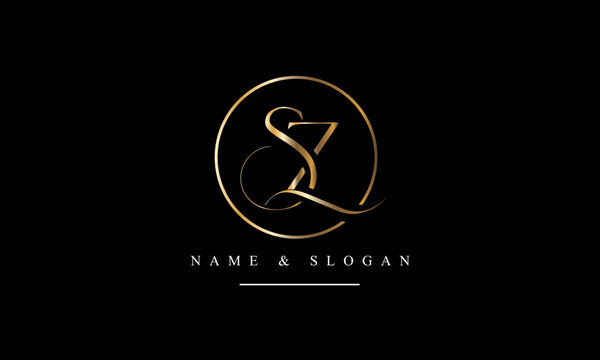 SZ, ZS, S, Z abstract letters logo monogram