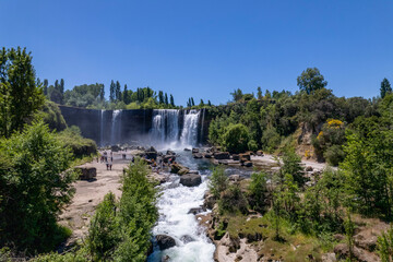 waterfall Salto del Laja, Chile