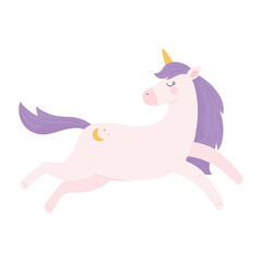 unicorn with purple mane