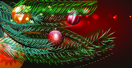 decorated christmas tree background