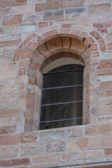 Fototapeta na wymiar Window at the Evangelical Church from Bistrita, Romania, 2021