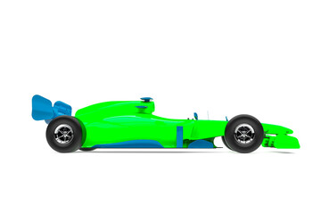 racing car side view