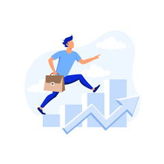 Personal Development flat modern design illustration