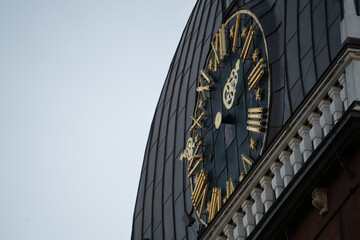 Gear of the clock machine of the clock on the Clock Tower in Riga, LAtvia