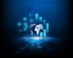 Currency exchange money transfer financial icon illustration
