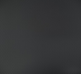 3d rendering hexagonal black background