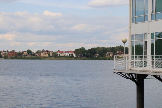 the city shore is far away