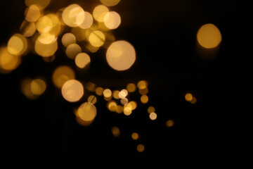 abstract background with bokeh lights