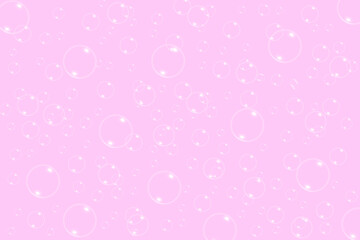 pink background with bubbles