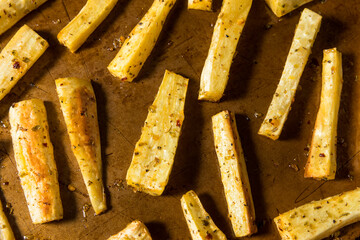 Homemade Roasted Parnsip Fries