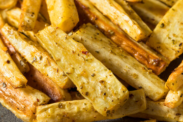 Homemade Roasted Parnsip Fries