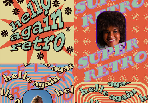 Ausgeflipptes Social-Media-Set