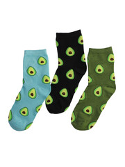 Colored socks for children and adults, isolated on white background