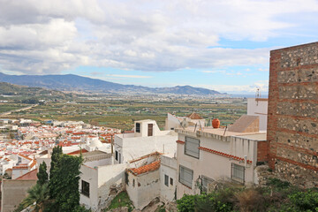 Fototapeta na wymiar Salobrena Castle and town , Spain 