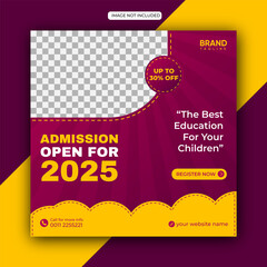 back to school social media promotion banner template premium vector
Back to school admission promotion banner
Fashion sale social media  banner template, Instagram post template