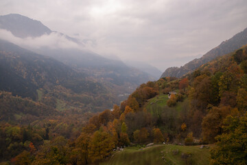 Obraz premium Autumn in the swiss alps.