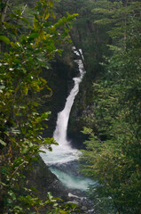Naklejka na ściany i meble Waterfall in Bariloche, Argentina | Nature Travel Photography