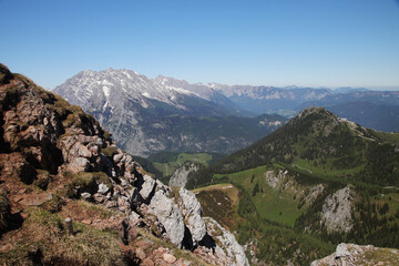 View from Jenner mountain, near Koenigsee, Germany	